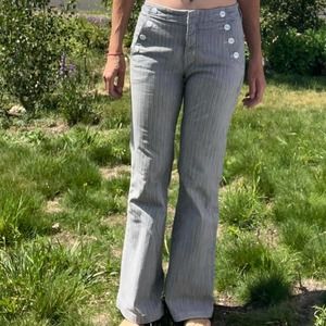 Sailor style light navy pants